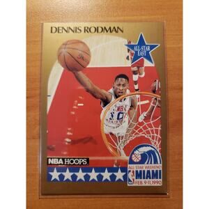 Dennis Rodman 1990-1991 NBA Hoops #10 - All Star - Fresh Pull